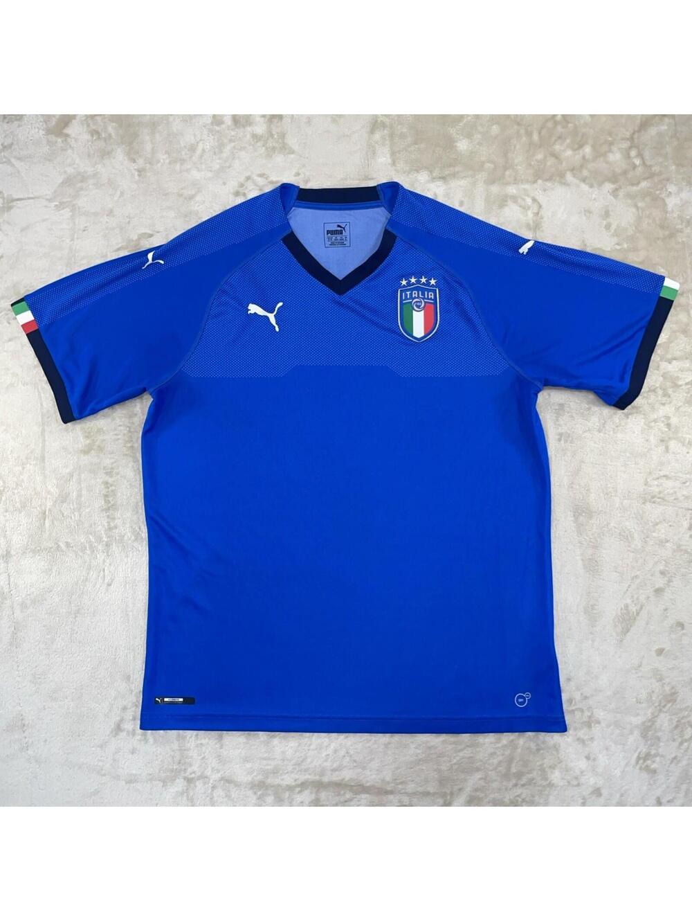 Puma ITALY 2018 2019 Blue Home Football Jersey Authentic Men's Size XL SLD